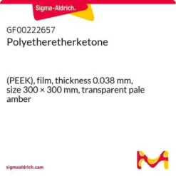 Плёнка ПЭЭК 0.038 мм прозрачная бледно-янтарная 300х300 мм для медицины и промышленности