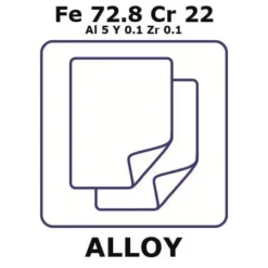 Фекраллой - Железо-Хром, Fe72.8Cr22Al5Y0.1Zr0.1