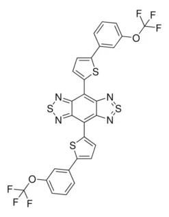 4,8-бис[5-(3-трифторметоксифенил)-2-тиенил]бензо[1,2-c:4,5-c']бис[1,2,5]тиадиазол