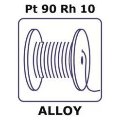 Волластоновая проволока Pt90Rh10 0.005мм 0.2м ЭкоТек (для термопар)