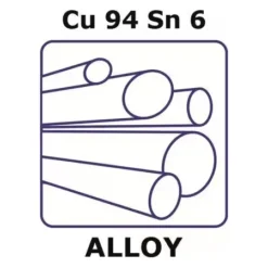 Бронза фосфористая Cu94Sn6 пруток 50,8мм×500мм (высокая электропроводность)