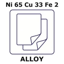 Фольга Монель 400 150x150x0.12мм отожжённая (Ni65Cu33Fe2)