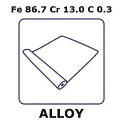 Сталь нержавеющая AISI 420 (Fe86.7Cr13.0C0.3)