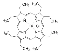 Хлорид 2,3,7,8,12,13,17,18-октаэтил-21H,23H-порфина железа(III)