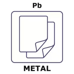 Свинцовая фольга ЭкоТек 100x100 мм 0,5 мм (99.95%) для радиационной защиты