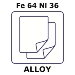 Фольга Инвар Fe64Ni36 прецизионная 50х50х0.025 мм