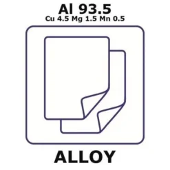 Алюминиевая фольга 2024-T3 3мм 150x150мм для авиастроения