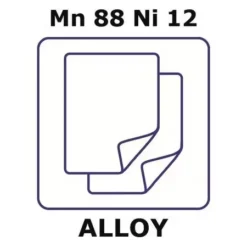 Фольга Mn88Ni12 25x25мм 0.0125мм (светонепр., электроника)
