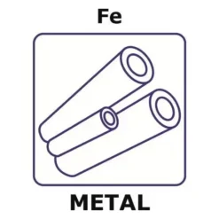 Железная трубка ЭкоТек 200мм: Ø21.5×2.6мм (чистый Fe, лаборатория)