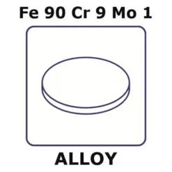 Фольга FeCrMo (Fe90Cr9Mo1) 0.006мм диск 6мм - коррозионностойкая