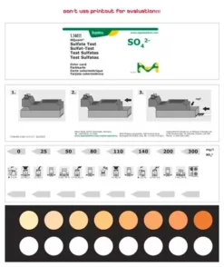 Тест-набор Сульфат Экспресс: быстрый анализ воды 25-300 мг/л