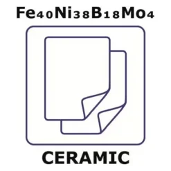 Фольга железо-никель-бор (Fe40%/Ni38%/B18%/Mo4%)