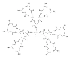 Дендример на основе 2,2-бис(гидроксиметил)пропановой кислоты с карбоксильными концевыми группами, поколение 2