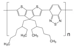 Поли[2,6-(4,4-бис-(2-этилгексил)-4H-циклопента[2,1-b;3,4-b']дитиофен)-альт-4,7(2,1,3-бензотиадиазол)] (PCPDTBT)
