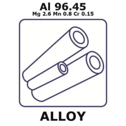 Алюминиево-магниево-марганцево-хромовый сплав (Al96.45Mg2.6Mn0.8Cr0.15)