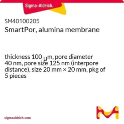 Мембрана SmartPor Al₂O₃ 40нм 20х20 мм (100 мкм)