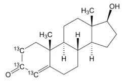 Тестостерон-2,3,4-¹³C₃ раствор