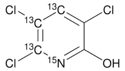 3,5,6-Трихлор-2-пиридинол-4,5,6-<SUP>13</SUP>C<SUB>3</SUB>, <SUP>15</SUP>N