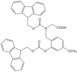 N-α-Fmoc-N-α-(2-Fmoc-окси-4-метоксибензил)-глицин