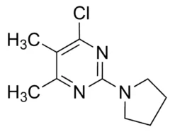4-Хлор-5,6-диметил-2-(пирролидин-1-ил)пиримидин
