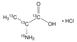 D-Аланин-¹³C₃, ¹⁵N гидрохлорид
