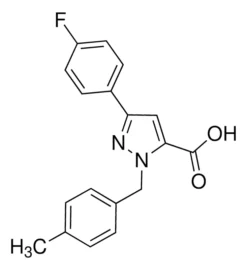 Кислота 1-(4-метилбензил)-3-(4-фторфенил)-1H-пиразол-5-карбоновая