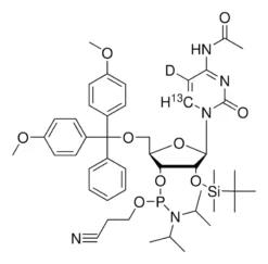 Фосфорамидит DMT-2′-O-TBDMS-рЦ(ац)-6-¹³C,5-d