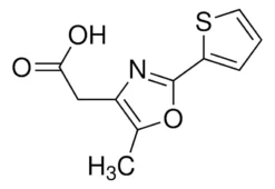 Уксусная кислота (5-метил-2-(тиен-2-ил)-1,3-оксазол-4-ил)