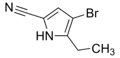 4-Бром-5-этил-1H-пиррол-2-карбонитрил