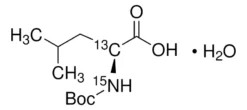 N-трет-Бутилоксикарбонил-L-лейцин-2-<SUP>13</SUP>C,<SUP>15</SUP>N моногидрат