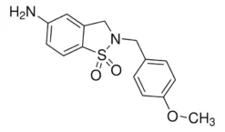 5-амино-2-(4-метоксибензил)-2,3-дигидробензо[d]изотиазол 1,1-диоксид