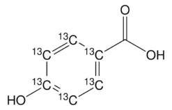 4-Гидроксибензойная кислота-(фенил-¹³C₆)