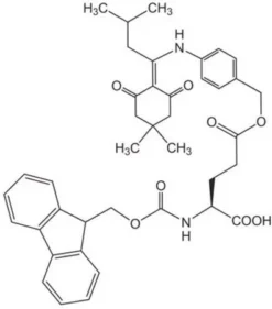 N-α-Фмок-L-глутаминовая кислота γ-4-{N-[1-(4,4-диметил-2,6-диоксоциклогексилиден)-3-метилбутил]-амино}бензиловый эфир