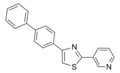 4-(4-Бифенил)-2-(3-пиридил)тиазол