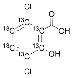 3,6-Дихлор-2-гидроксибензойная кислота-(фенил-¹³C₆)