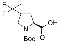 N-Бок-4-(2,2-дифторциклопропил)-L-пролин