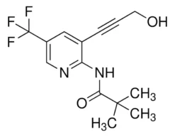 N-(3-(3-гидроксипроп-1-ин-1-ил)-5-(трифторметил)пиридин-2-ил)пиваламид