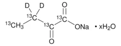 2-оксомасляная кислота-<SUP>13</SUP>C<SUB>4</SUB>,3,3-d<SUB>2</SUB> натриевая соль гидрат