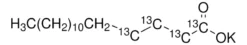 Пальмитат калия-1,2,3,4-¹³C₄ (99% ¹³C) для клин. исследований