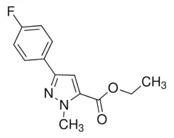 Этиловый эфир 3-(4-фторфенил)-1-метил-1H-пиразол-5-карбоновой кислоты