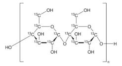 Крахмал-<SUP>13</SUP>C из водорослей