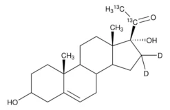 17α-Гидроксипрегненолон-20,21-¹³C₂,16,16-d₂