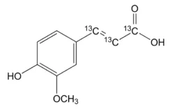 Феруловая кислота-1,2,3-¹³C₃