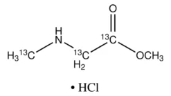 Гидрохлорид метилового эфира саркозина-¹³C₃