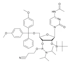 Фосфорамидит ДМТ-2'-O-ТБДМС-рЦ(ац)-3-15N