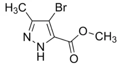 Метиловый эфир 4-бром-3-метил-1H-пиразол-5-карбоновой кислоты
