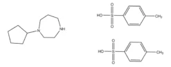 1-циклопентил-1,4-диазепана бис(p-толуолсульфонат)