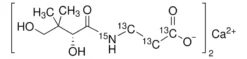 Пантотенат кальция-¹³C₆,¹⁵N₂ (ди-β-аланин-¹³C₆,¹⁵N₂)