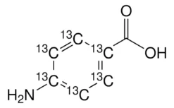 4-Аминобензойная кислота-(фенил-¹³C₆)