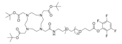 DOTA-tris(TBE)-амидо-dPEG24-TFP эфир